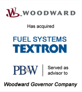 Woodward Fuel Systems Investment Bankers