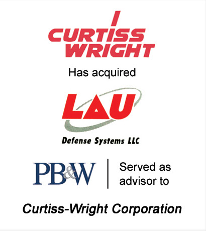 Curtiss-Wright Control Systems Investment Bankers