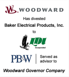 Woodward Industrial Aviation Control Divestiture