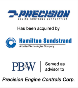 Precision Engine Controls Corporation Industrial Controls Acquisition