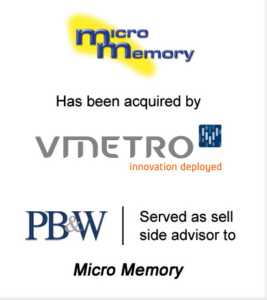 MicroMemory Aerospace & Defense Acquisitions