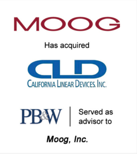 Moog Industrial Controls Investment Acquisitions