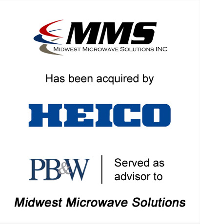 Midwest Microwave Solutions Leading Defense Investment Banks