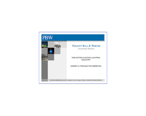 Motor Control Industry Investments
